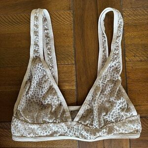 Tan Taupe Lace Underbares Bra Bralette
